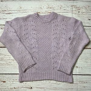 Urban Outfitters Cropped Lilac Sweater Sz S